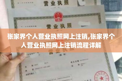 张家界个人营业执照网上注销,张家界个人营业执照网上注销流程详解