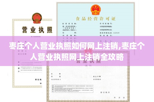枣庄个人营业执照如何网上注销,枣庄个人营业执照网上注销全攻略