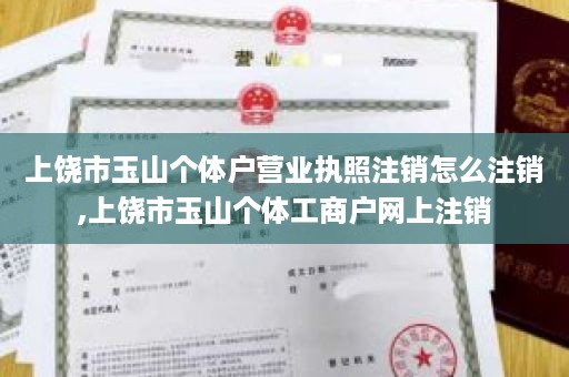 上饶市玉山个体户营业执照注销怎么注销,上饶市玉山个体工商户网上注销