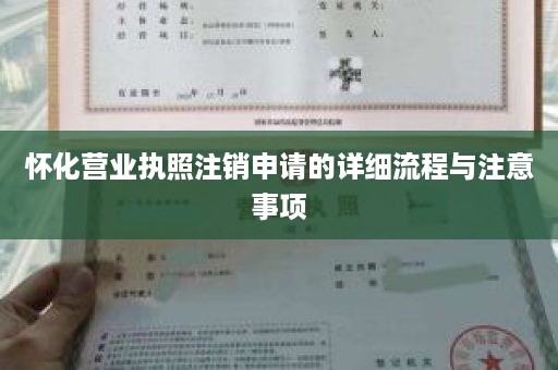 怀化营业执照注销申请的详细流程与注意事项