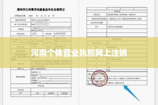 河南个体营业执照网上注销