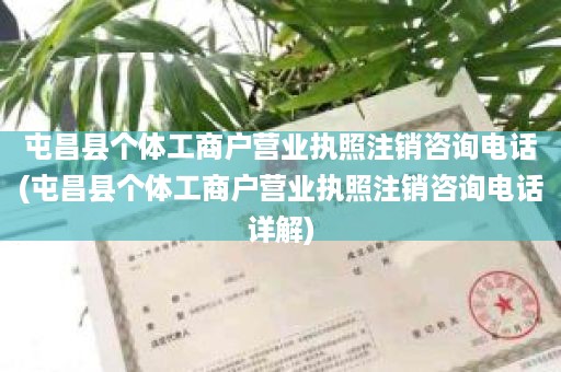 屯昌县个体工商户营业执照注销咨询电话(屯昌县个体工商户营业执照注销咨询电话详解)