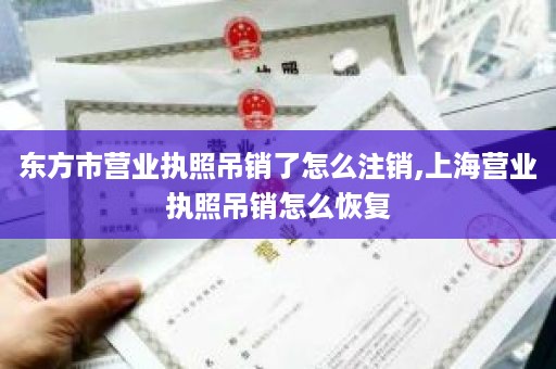 东方市营业执照吊销了怎么注销,上海营业执照吊销怎么恢复