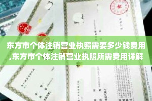 东方市个体注销营业执照需要多少钱费用,东方市个体注销营业执照所需费用详解