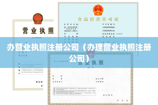 办营业执照注册公司（办理营业执照注册公司）