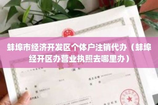 蚌埠市经济开发区个体户注销代办（蚌埠经开区办营业执照去哪里办）