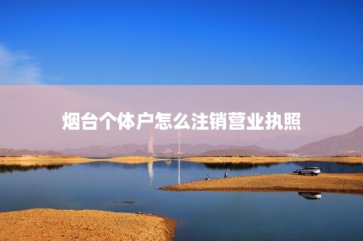 烟台个体户怎么注销营业执照
