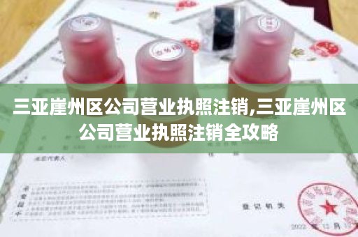 三亚崖州区公司营业执照注销,三亚崖州区公司营业执照注销全攻略