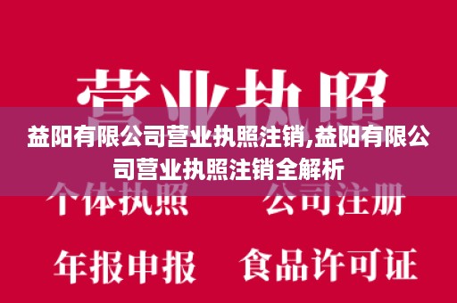 益阳有限公司营业执照注销,益阳有限公司营业执照注销全解析
