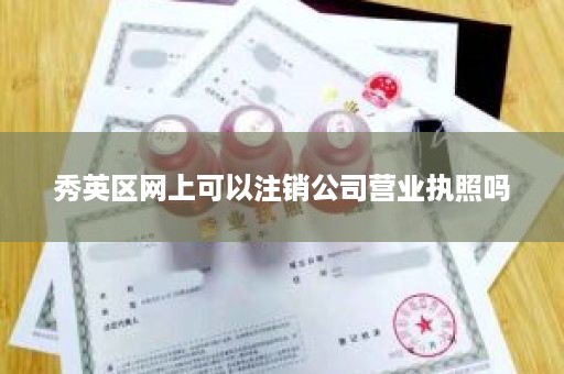 秀英区网上可以注销公司营业执照吗