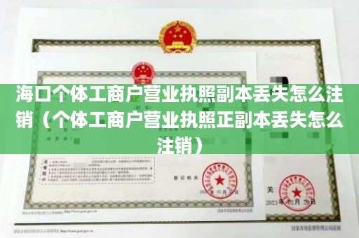 海口个体工商户营业执照副本丢失怎么注销（个体工商户营业执照正副本丢失怎么注销）