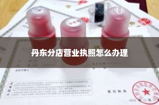丹东分店营业执照怎么办理