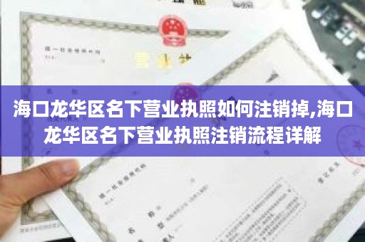 海口龙华区名下营业执照如何注销掉,海口龙华区名下营业执照注销流程详解