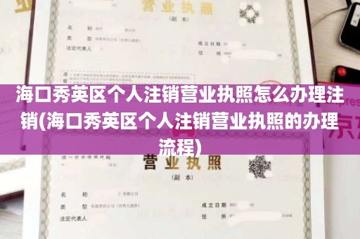 海口秀英区个人注销营业执照怎么办理注销(海口秀英区个人注销营业执照的办理流程)