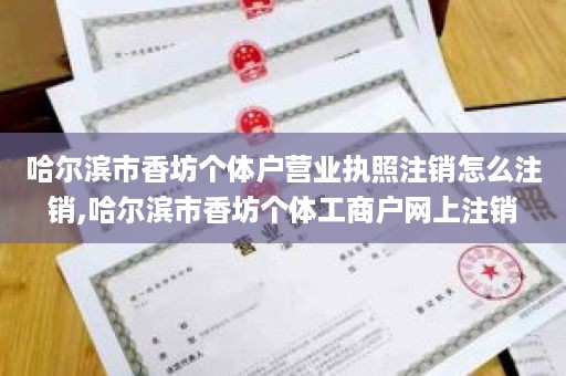 哈尔滨市香坊个体户营业执照注销怎么注销,哈尔滨市香坊个体工商户网上注销