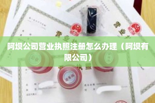 阿坝公司营业执照注册怎么办理（阿坝有限公司）