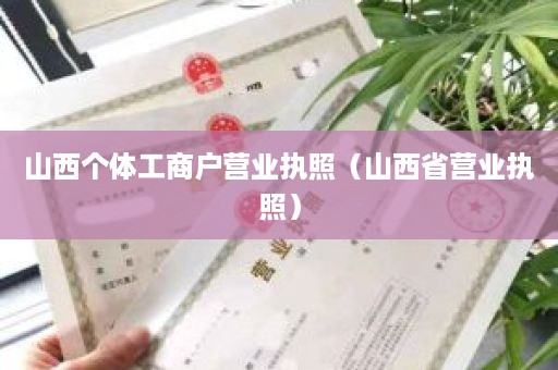 山西个体工商户营业执照（山西省营业执照）