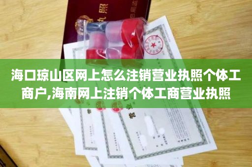 海口琼山区网上怎么注销营业执照个体工商户,海南网上注销个体工商营业执照