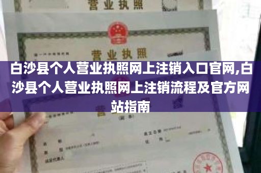 白沙县个人营业执照网上注销入口官网,白沙县个人营业执照网上注销流程及官方网站指南