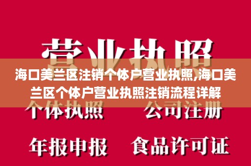 海口美兰区注销个体户营业执照,海口美兰区个体户营业执照注销流程详解