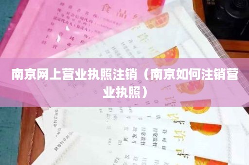 南京网上营业执照注销（南京如何注销营业执照）