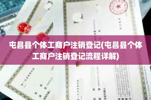 屯昌县个体工商户注销登记(屯昌县个体工商户注销登记流程详解)