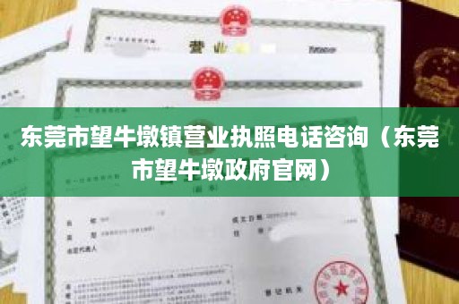 东莞市望牛墩镇营业执照电话咨询（东莞市望牛墩政府官网）