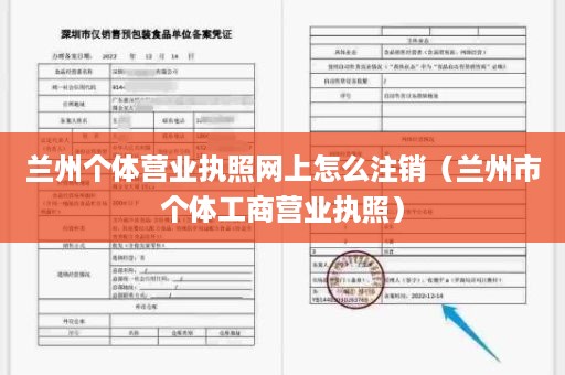 兰州个体营业执照网上怎么注销（兰州市个体工商营业执照）