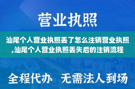 汕尾个人营业执照丢了怎么注销营业执照,汕尾个人营业执照丢失后的注销流程