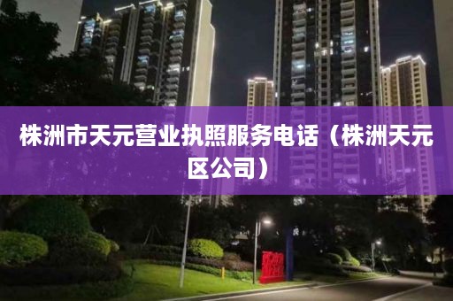 株洲市天元营业执照服务电话（株洲天元区公司）