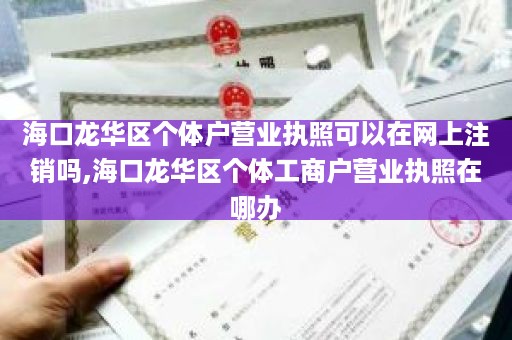 海口龙华区个体户营业执照可以在网上注销吗,海口龙华区个体工商户营业执照在哪办