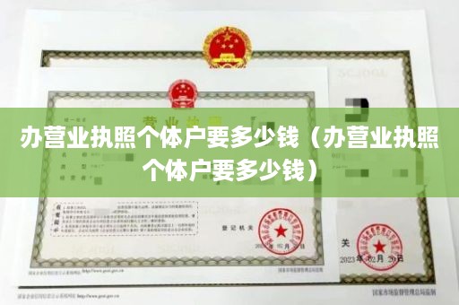 办营业执照个体户要多少钱（办营业执照个体户要多少钱）