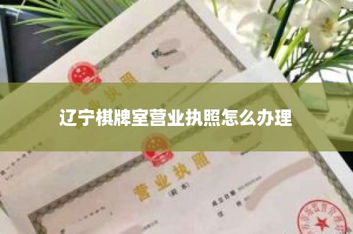 辽宁棋牌室营业执照怎么办理