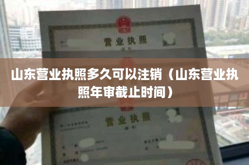 山东营业执照多久可以注销（山东营业执照年审截止时间）