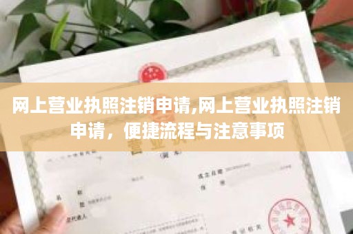 网上营业执照注销申请,网上营业执照注销申请，便捷流程与注意事项