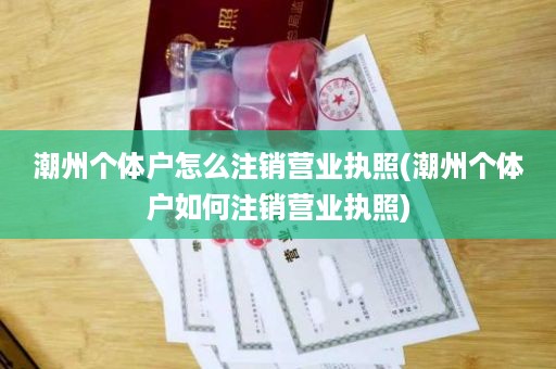 潮州个体户怎么注销营业执照(潮州个体户如何注销营业执照)