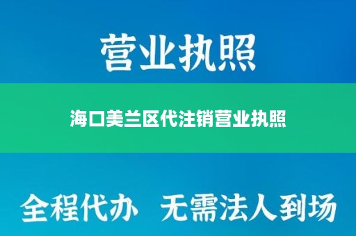 海口美兰区代注销营业执照