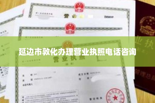 延边市敦化办理营业执照电话咨询