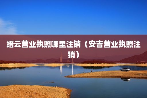 缙云营业执照哪里注销（安吉营业执照注销）