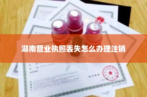 湖南营业执照丢失怎么办理注销
