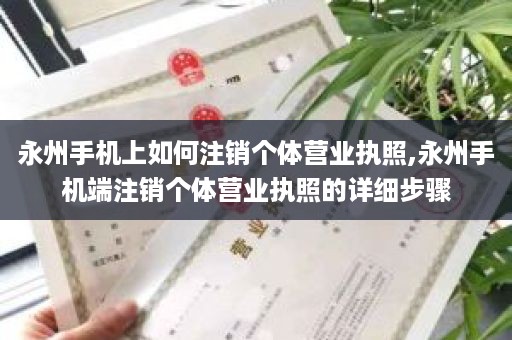 永州手机上如何注销个体营业执照,永州手机端注销个体营业执照的详细步骤