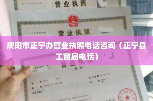 庆阳市正宁办营业执照电话咨询（正宁县工商局电话）