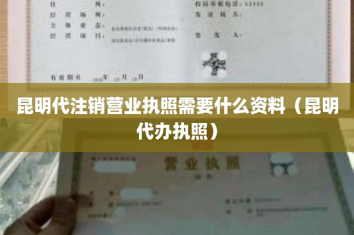 昆明代注销营业执照需要什么资料（昆明代办执照）