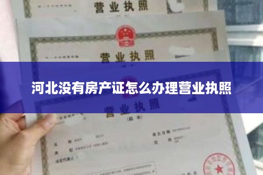 河北没有房产证怎么办理营业执照