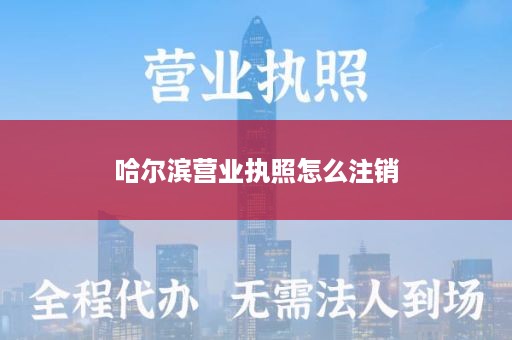 哈尔滨营业执照怎么注销