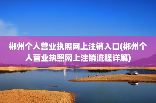 郴州个人营业执照网上注销入口(郴州个人营业执照网上注销流程详解)