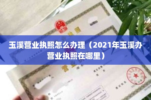 玉溪营业执照怎么办理（2021年玉溪办营业执照在哪里）