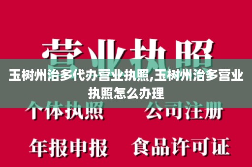 玉树州治多代办营业执照,玉树州治多营业执照怎么办理