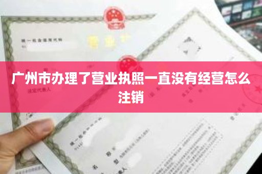 广州市办理了营业执照一直没有经营怎么注销