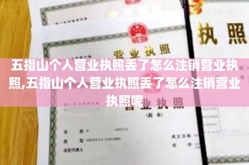 五指山个人营业执照丢了怎么注销营业执照,五指山个人营业执照丢了怎么注销营业执照呢